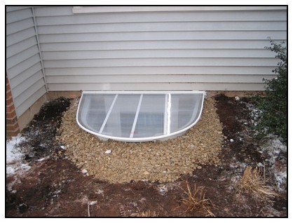 This is the finished egress window