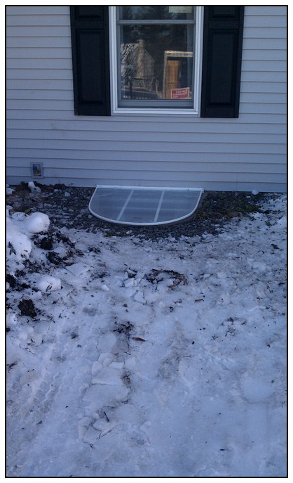 This is a finished egress window