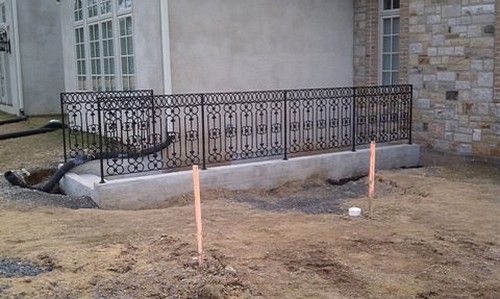Working railing of Custom Entrance