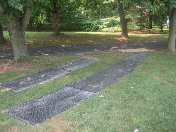 These are TrakMats to protect your property