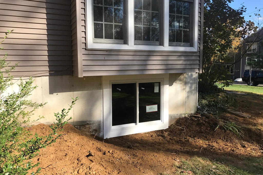 After installation of a 5 foot wide, egress compliant, slider window under a box bay window in WOODSTOCK LANE, WEST CHESTER, PA