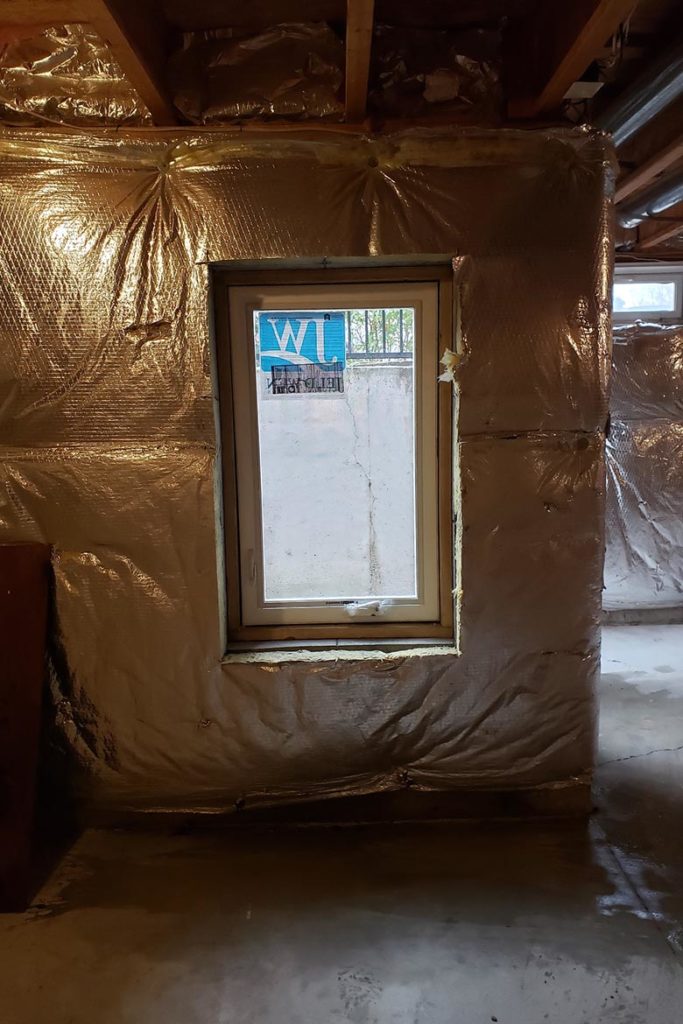 After installation of a 29″ x 48″, egress compliant, casement window in an existing basement walk out in PAGE LANE, PHOENIXVILLE