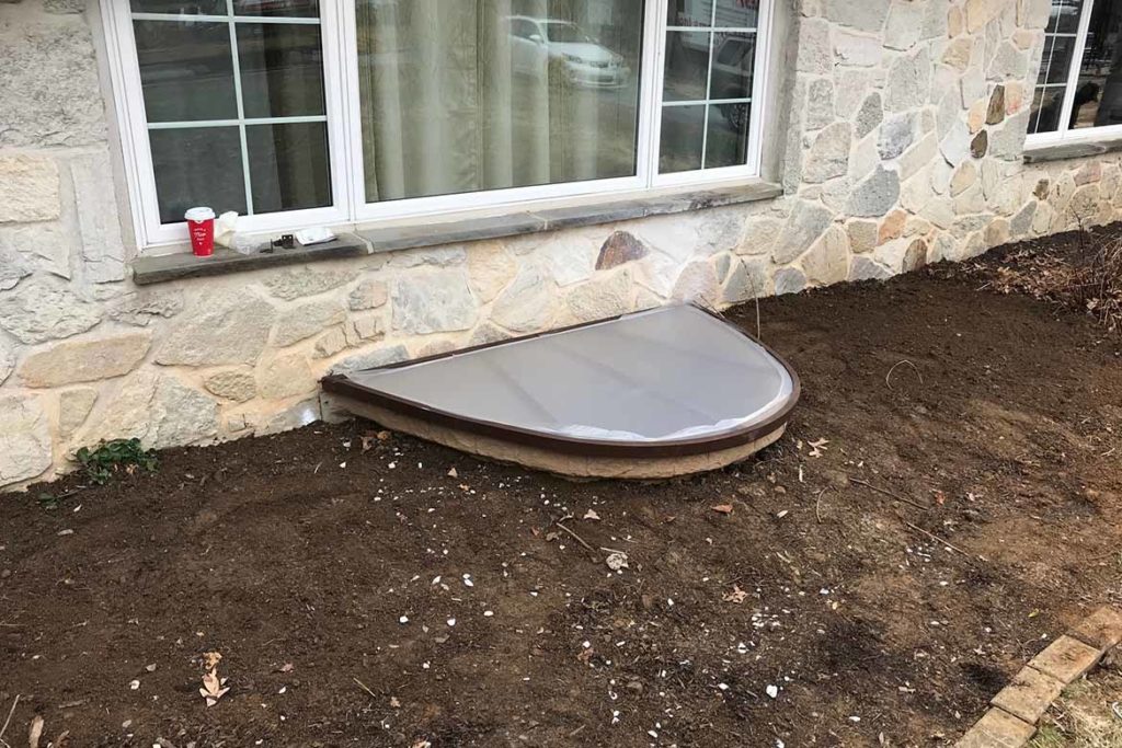 After installation of a Rockwell Elite egress well, a Rockwell polycarbonate cover, and a Pella egress compliant horizontal slider window in NORWOOD ROAD, WEST CHESTER